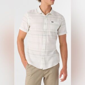 Men’s - Seafaring Stripe Standard Fit Shirt - Size Large